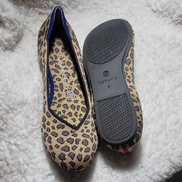 Rothy's Tan and Black Leopard Flats - Picture 5 of 5
